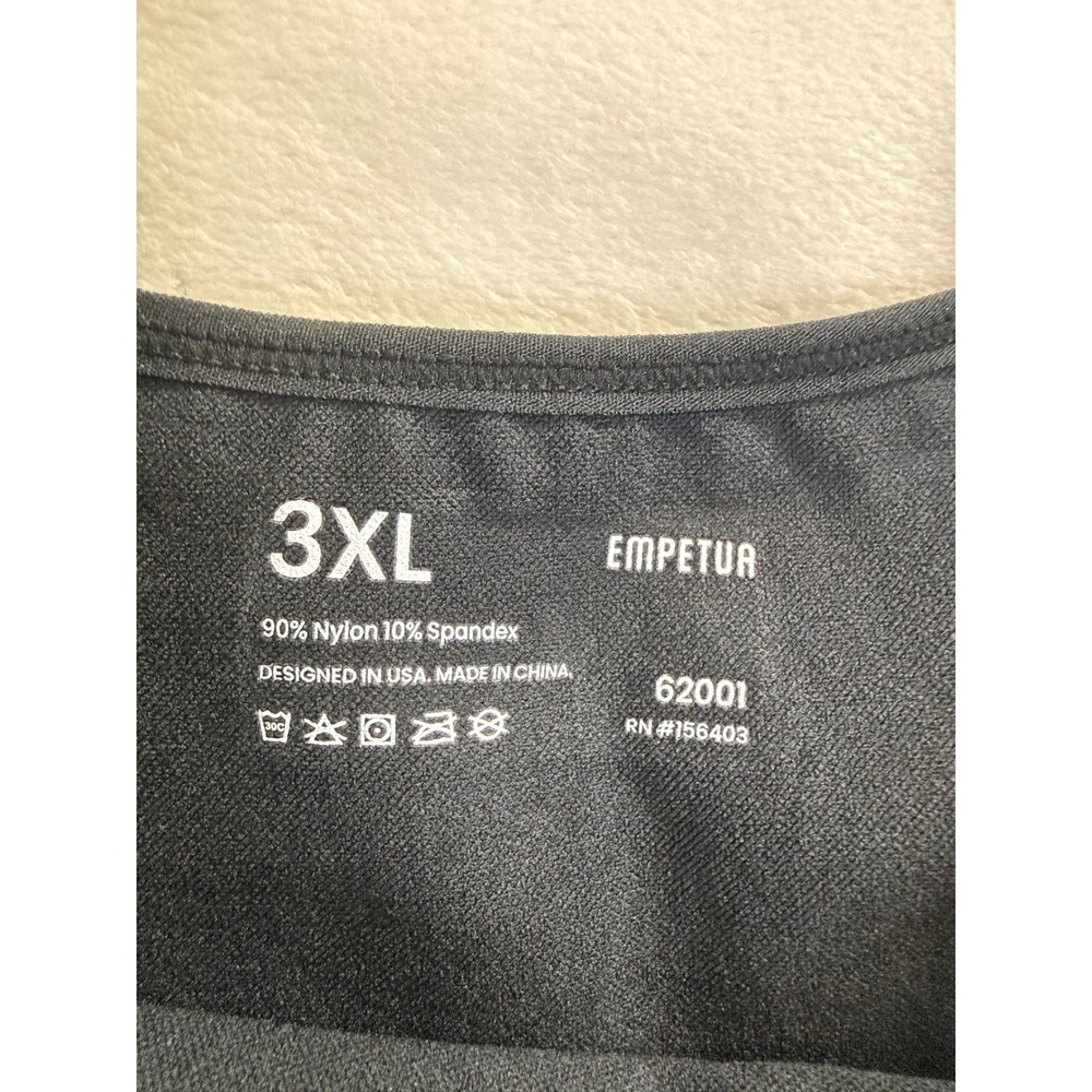 Empetua Scoop Neck Cami Black Shapewear Camisole 3XL 62001 NWT - Picture 3 of 6